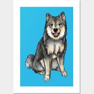 Finnish Lapphund Dog | Wolf Sable Posters and Art